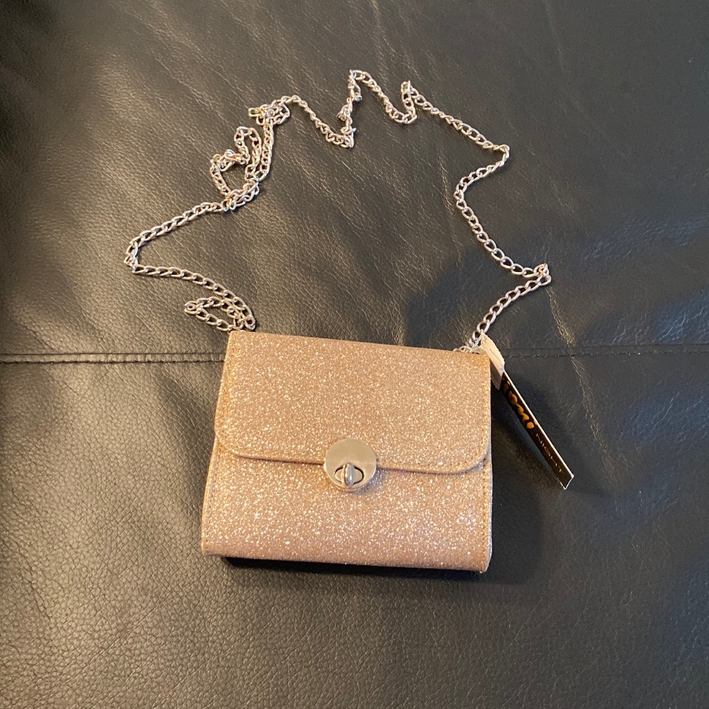 Over the shoulder little purse, gold